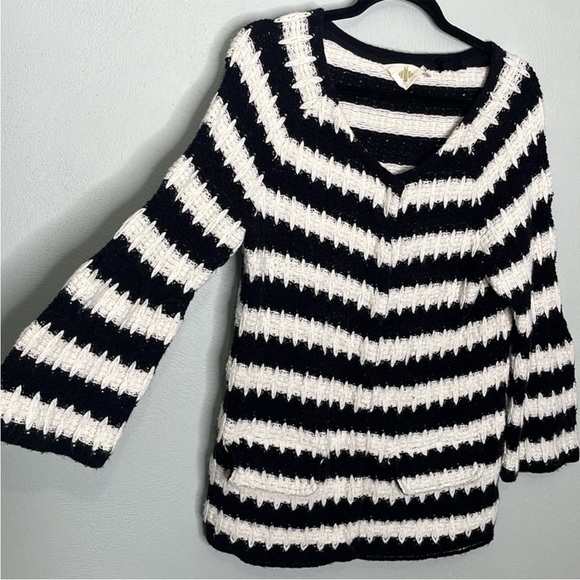 Anthropologie HWR Monogram Wool & Angora
Blend Knit Cardigan Sweater - Picture 7 of 15